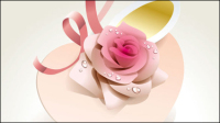 Beautiful roses 04 - vector material