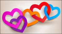 Valentine tag elements 01 - vector material