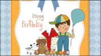 Cute cartoon illustrator 04 - vector material