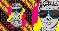 The trend of the background pattern