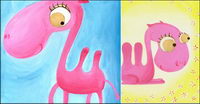 Pink camel vector material