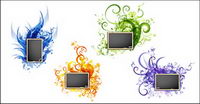 Blackboard with the pattern vector