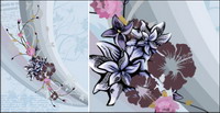 European-style decorative pattern vector