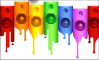 Horn, paint vector