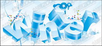 love 2008 calendar winter vector