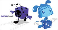 Dice elf vector material