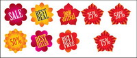 Flower shape icon vector
