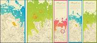 Trend pattern banner vector material