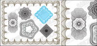 Vector style security lines texture material-2