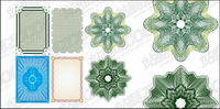 Vector style security lines texture material-6