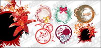 Vector style circular pattern material