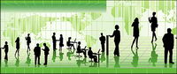 Business People in Pictures vector illustrations material