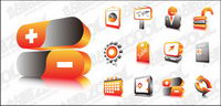 Three-dimensional vector icon
