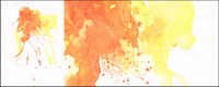Before the ink watercolor picture material-037