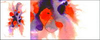 Before the ink watercolor picture material-011
