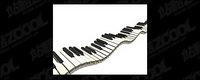 Fluctuations in the keyboard picture material