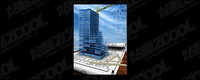 3D buildings and the floor plan -3