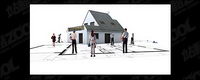 3D buildings and the floor plan -4