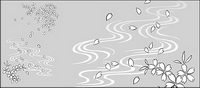 Line drawing of flowers -19