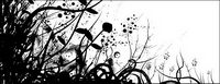 Black and white fashion Vector plant material
