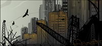 Vector urban construction sites