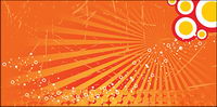 summer theme vector material
