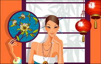 Classic women Vector