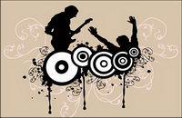 Music fanatics Vector