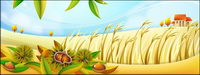 Vector material chestnuts