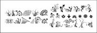 Several practical black-and-white pattern