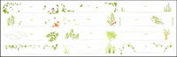 Leaves, vines, flowers, decorative patterns