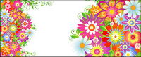 The colourful flower pattern