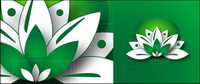 Lotus vector graphics material