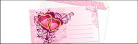 Heart-shaped logo envelope
