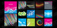 12 exquisite vector background material