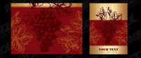 Vector material posted on wine bottles
