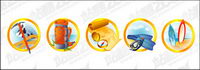 Vector material supplies outdoor icon