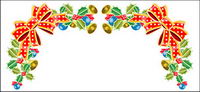 Christmas exquisite lace Vector material -19