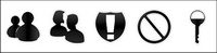 black vista (black icon) transparent PNG