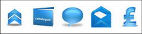 Blue Charm series of transparent PNG icon