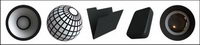 3 D series of simple computer icon transparent png