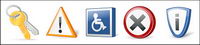 Series computer system warning icon transparent png