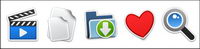 Cartoon style icon png computer system