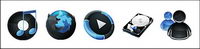 Full version of HP black vista style icon png