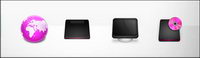 Purple style windows system icon png