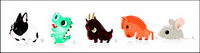 12 Lunar New Year cute icon png