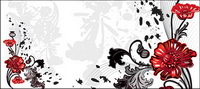 Flower trend pattern element vector material