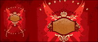 The trend of the border with wings element