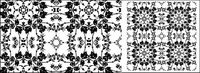 Black-and-white pattern vector material