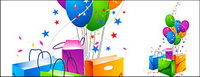 Vector material festive shopping